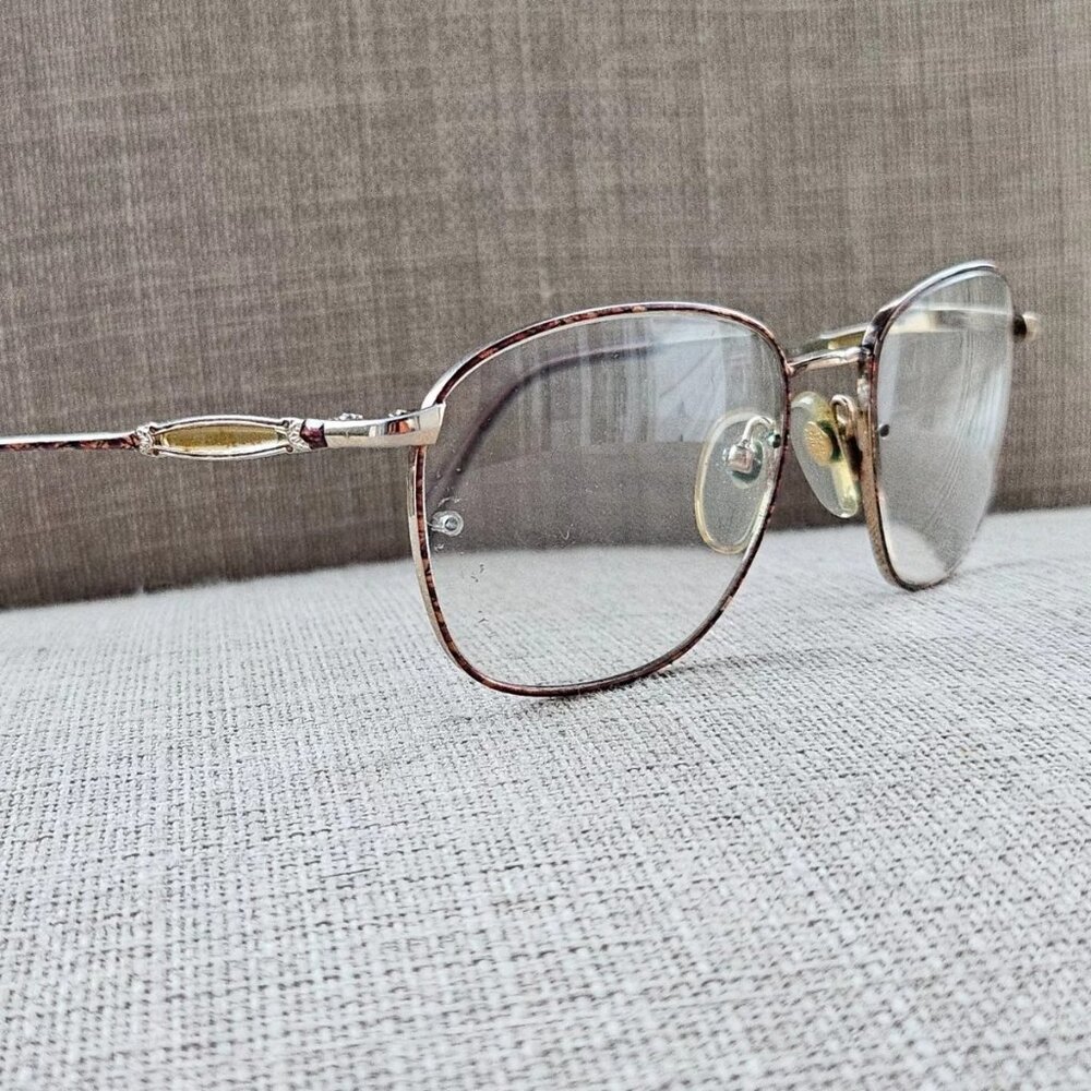 Vintage Eyeglasses Frame LAURA ASHLEY TOPAZ Glasses Gold Tone Eyewear Frame only